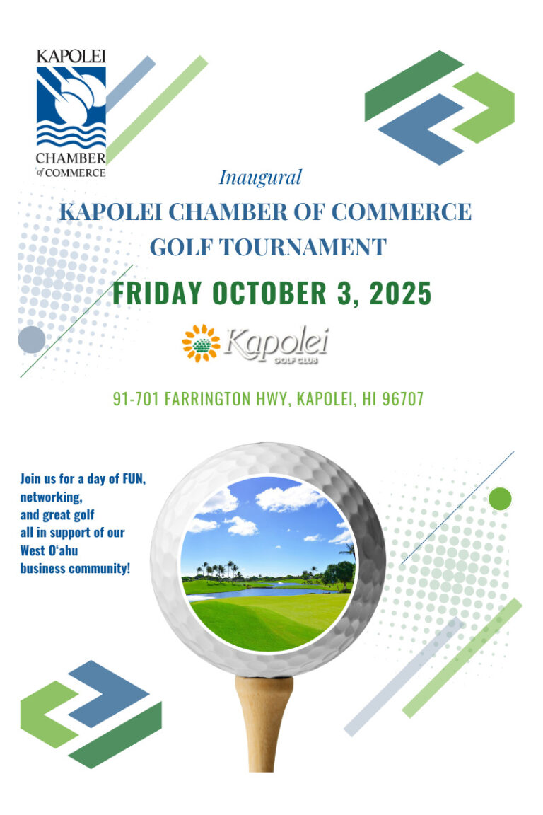 Kapolei Chamber of Commerce Golf Tournament - Kapolei Chamber of Commerce